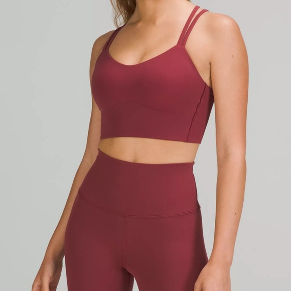 lululemon athletica Other - LULULEMON like a cloud longline bra, mulled wine, size 4